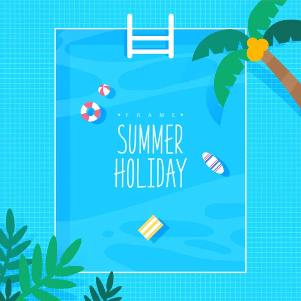 Cool Summer Frame Illustratie — Stockvector