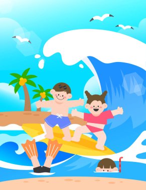 Yaz sporlarının gösterimi. 