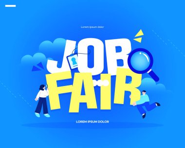 İş Fuarı İllüstrasyon Şablonu