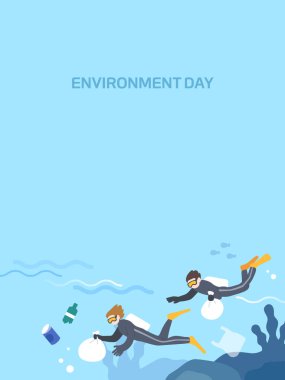 Dünya için Çevre Koruma İllüstrasyonu