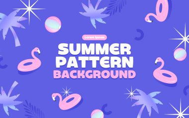 Çeşitli yaz şablonu arka plan şablonu