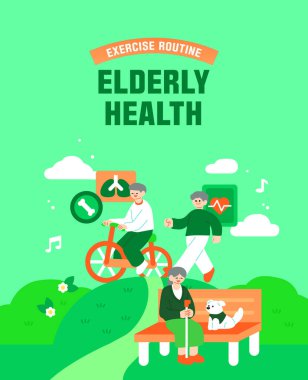 Sağlık Hayatı İllüstrasyonu 