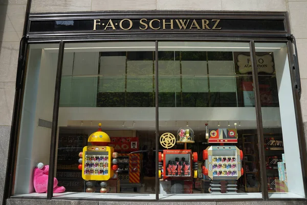 New York Mai 2022 Der Fao Schwarz Flagship Store Rockefeller — Stockfoto