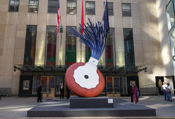 New York City November 2022 Typeforfatter Eraser Scale Skulptur Claes – stockfoto