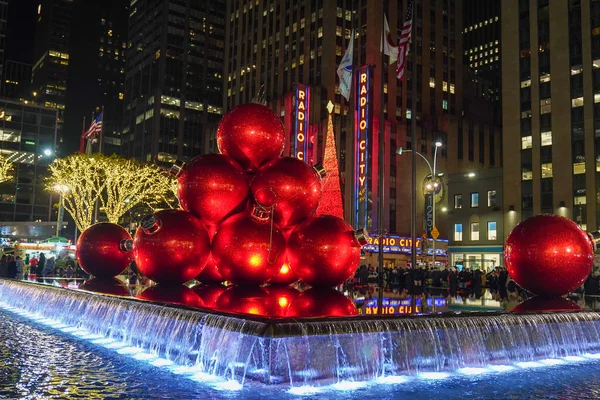 New York November 2022 Christmas Decorations New York City Landmark — Stock Photo, Image