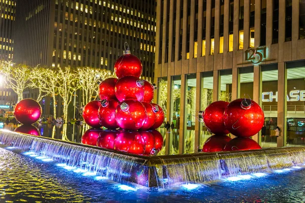 New York November 2022 Weihnachtsdekoration Der Nähe Des New Yorker — Stockfoto