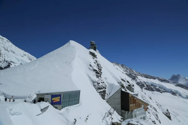 Jungfraujoch Switzerland May 2017 Plateau 3475 Meters Sea Level Jungfraujoch — Stock Photo, Image