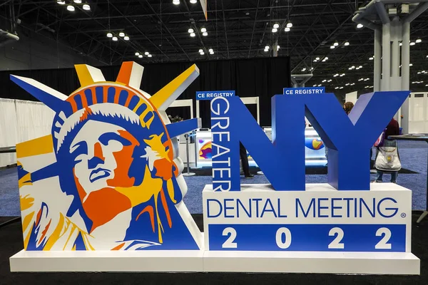 Nova Iorque Novembro 2022 Área Registro Reunião Odontológica Maior Centro — Fotografia de Stock