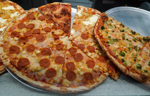 Variety of Italian pizza pies