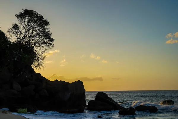 Atemberaubender Karibischer Sonnenuntergang Magazine Beach Grenada — Stockfoto