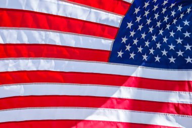 Rüzgardaki Amerikan Bayrağı