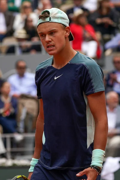 Paris France May 2022 Professional Tennis Player Holger Rune Denmark — Stok fotoğraf
