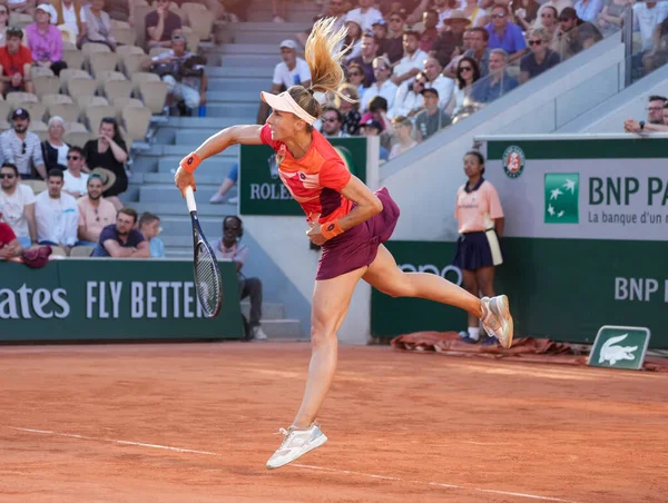 Paris Frankrike Juni 2023 Professionell Tennisspelare Lesia Tsurenko Ukraina Firar — Stockfoto
