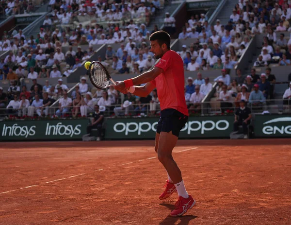 Paris France June 2023 Professional Tennis Player Novak Djokovic Serbia — Stock Photo, Image