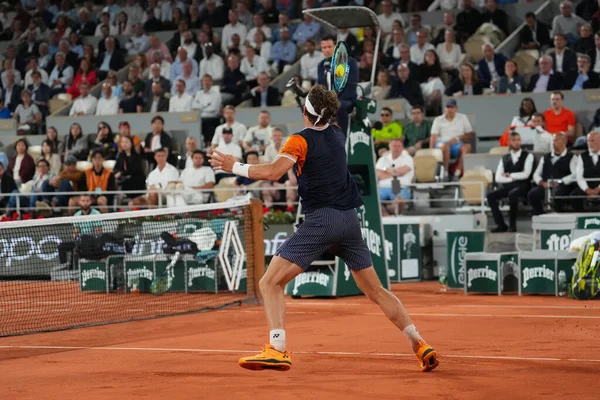 Paris Frankrike Juni 2023 Professionell Tennisspelare Casper Ruud Norge Aktion — Stockfoto