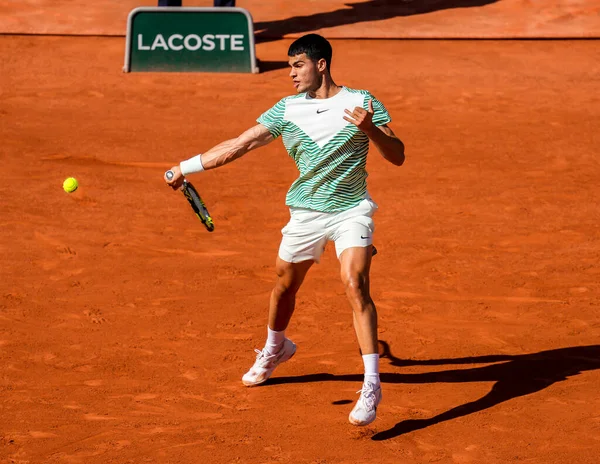 Parijs Frankrijk Mei 2023 Professionele Tennisser Carlos Alkaraz Uit Spanje — Stockfoto