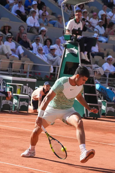 Parigi Francia Maggio 2023 Tennista Professionista Spagnolo Carlos Alkaraz Usa — Foto Stock