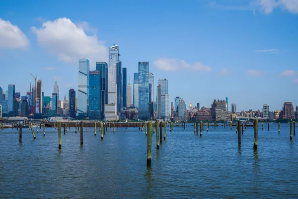 Manhattan Göbeğinden New Jersey Rıhtımı Manzarası — Stok fotoğraf