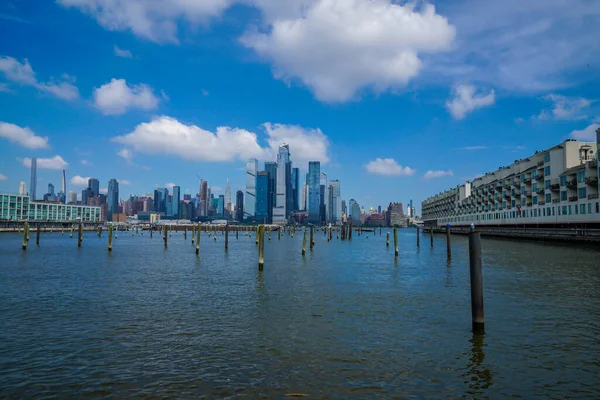 Midtown Manhattan Skyline Vue Front Mer New Jersey — Photo