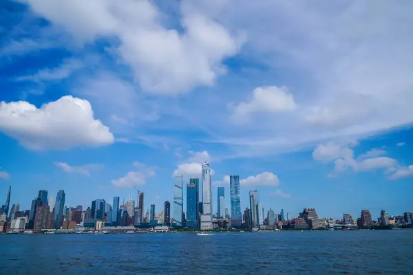 Vista Midtown Manhattan Skyline Desde New Jersey Waterfront — Foto de Stock