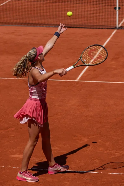Paris France Haziran 2023 Rus Profesyonel Tenisçi Mirra Andreeva 2023 — Stok fotoğraf