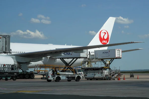 Paris Frankrike Juni 2023 Japan Airlines Boeing 777 Flygplatsen Charles — Stockfoto