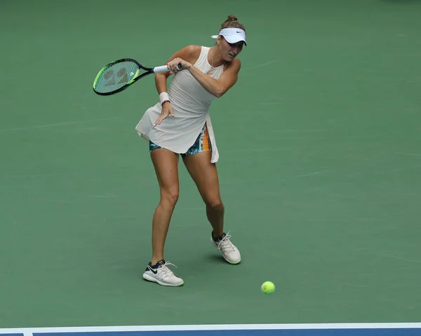 New York Septembrie 2018 Jucătoarea Profesionistă Tenis Marketa Vondrousova Republicii — Fotografie, imagine de stoc