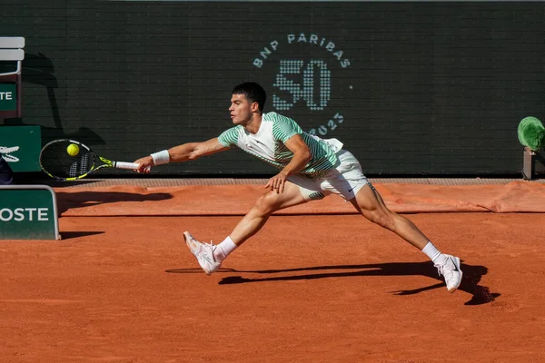 Paris France May 2023 Professional Tennis Player Carlos Alkaraz Spain — Stock Photo, Image
