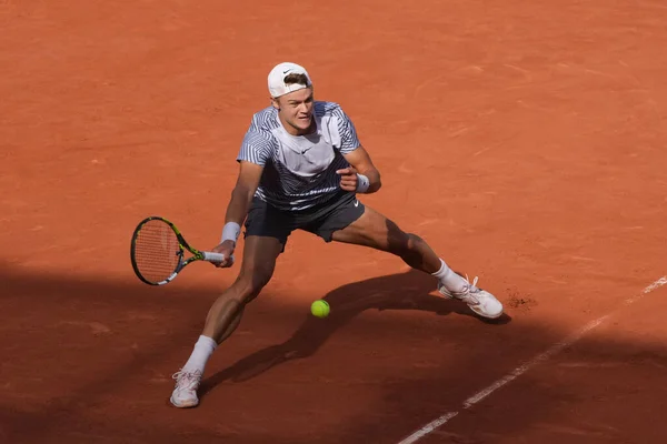 Parijs Frankrijk Mei 2023 Professionele Tennisser Holger Rune Denmark Actie — Stockfoto