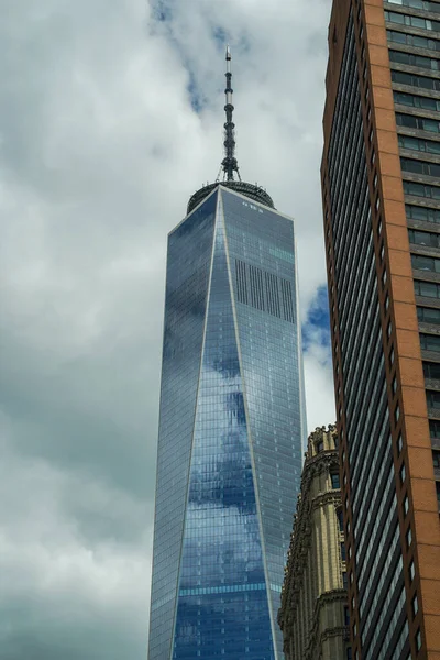 マンハッタンのワールドトレードセンターまたはフリーダムタワー ワンワールドトレードセンターは アメリカで最も高い建物であり 西半球で最も高い建物であり 世界で7番目に高い建物です — ストック写真
