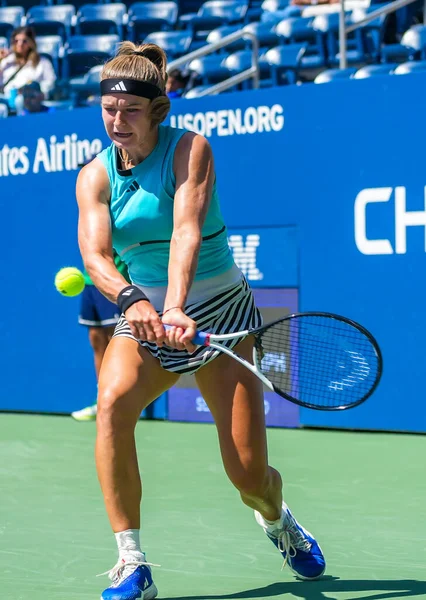 ニューヨーク September 2023 チェコ共和国のプロテニス選手カロリーナ モルツァーヴァが 2023年アメリカオープン ビリー ジーン キング ナショナル — ストック写真