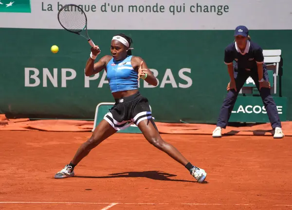 Paris Frankreich Juni 2023 Tennisprofi Coco Gauff Aus Den Usa — Stockfoto