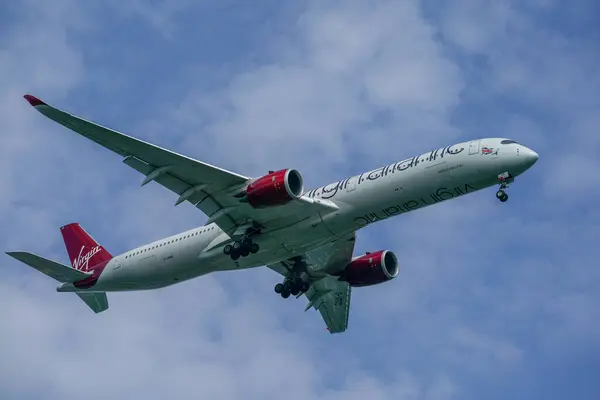 Нью Йорк Июля 2023 Года Авиакомпания Virgin Atlantic Airways Airbus Стоковое Фото