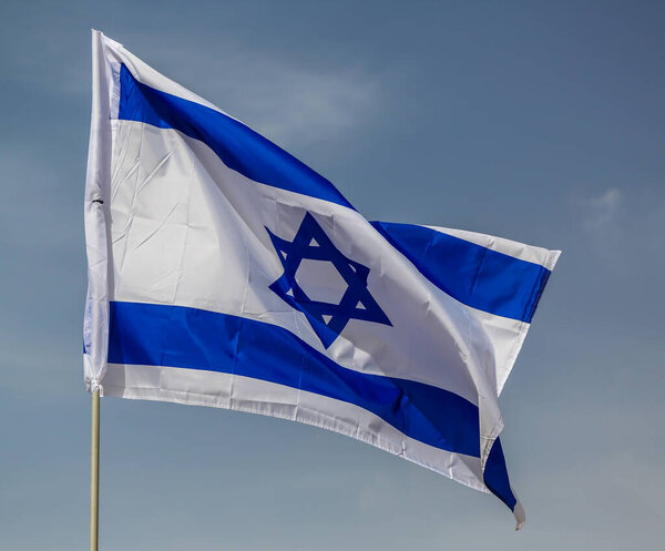 Flag of Israel flying high