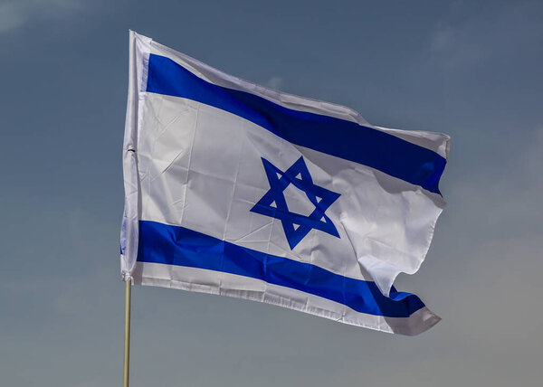 Flag of Israel flying high