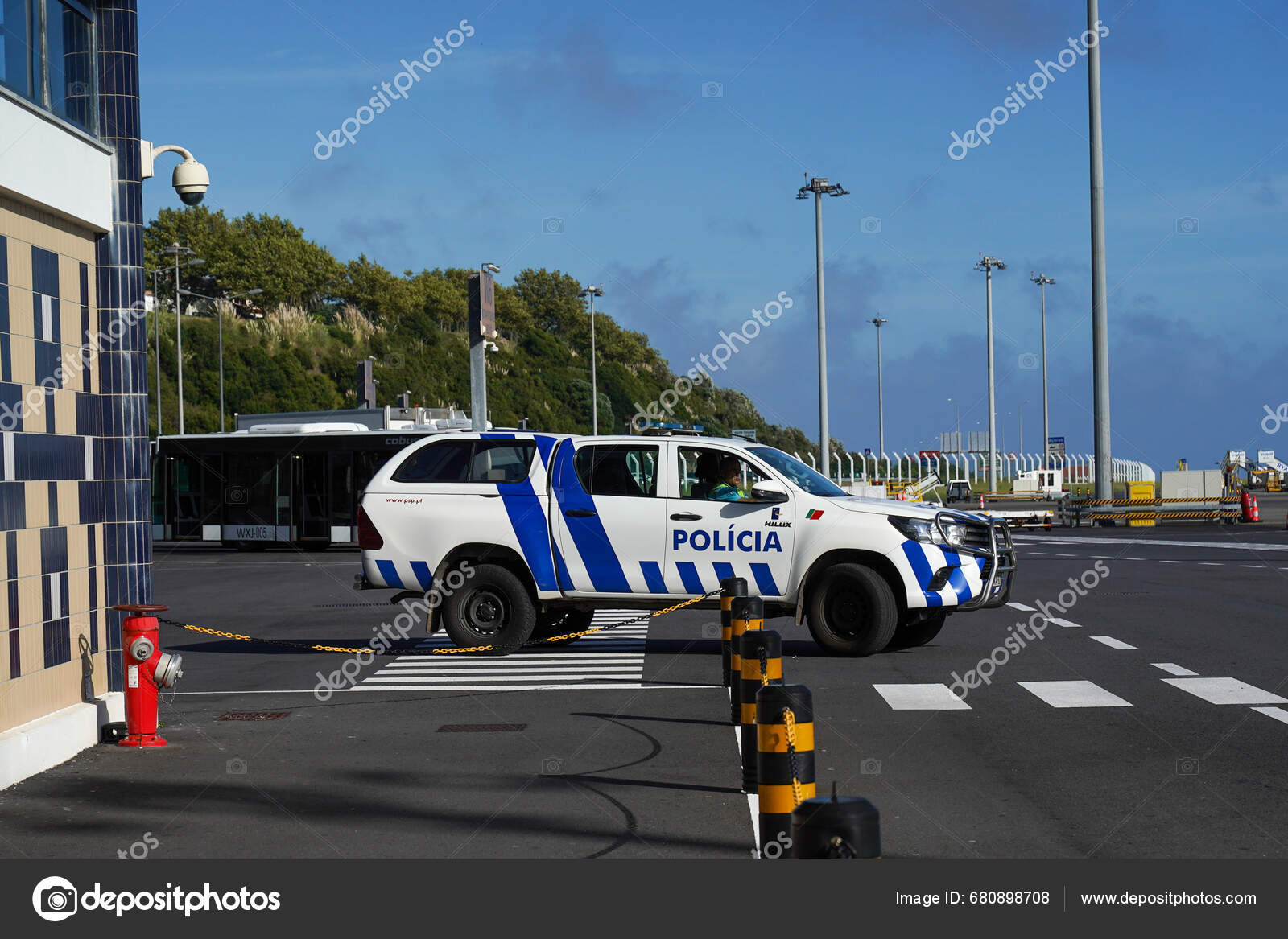 Ponta Delgada Portugal September 2023 Police Provides Security Ponta ...