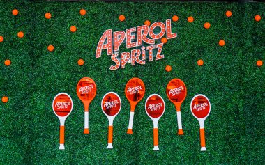 NEW YORK - 3 Eylül 2023: New York 'ta Aperol Spritz barı açıldı