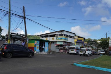 Aziz George, GRENADA - 30 ARALIK 2022 Grenada 'nın başkenti Saint George' un bir caddesinde