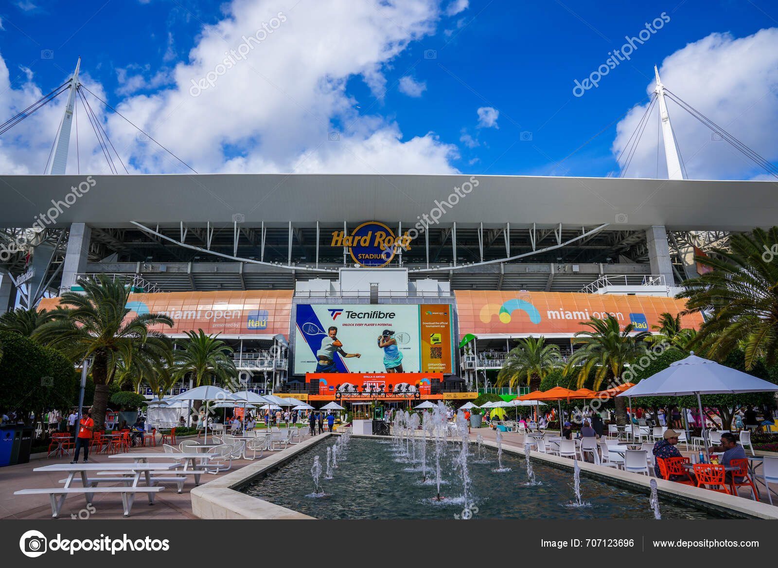 Miami Gardens Florida March 2023 Hard Rock Stadium 2023 Miami — Stock ...