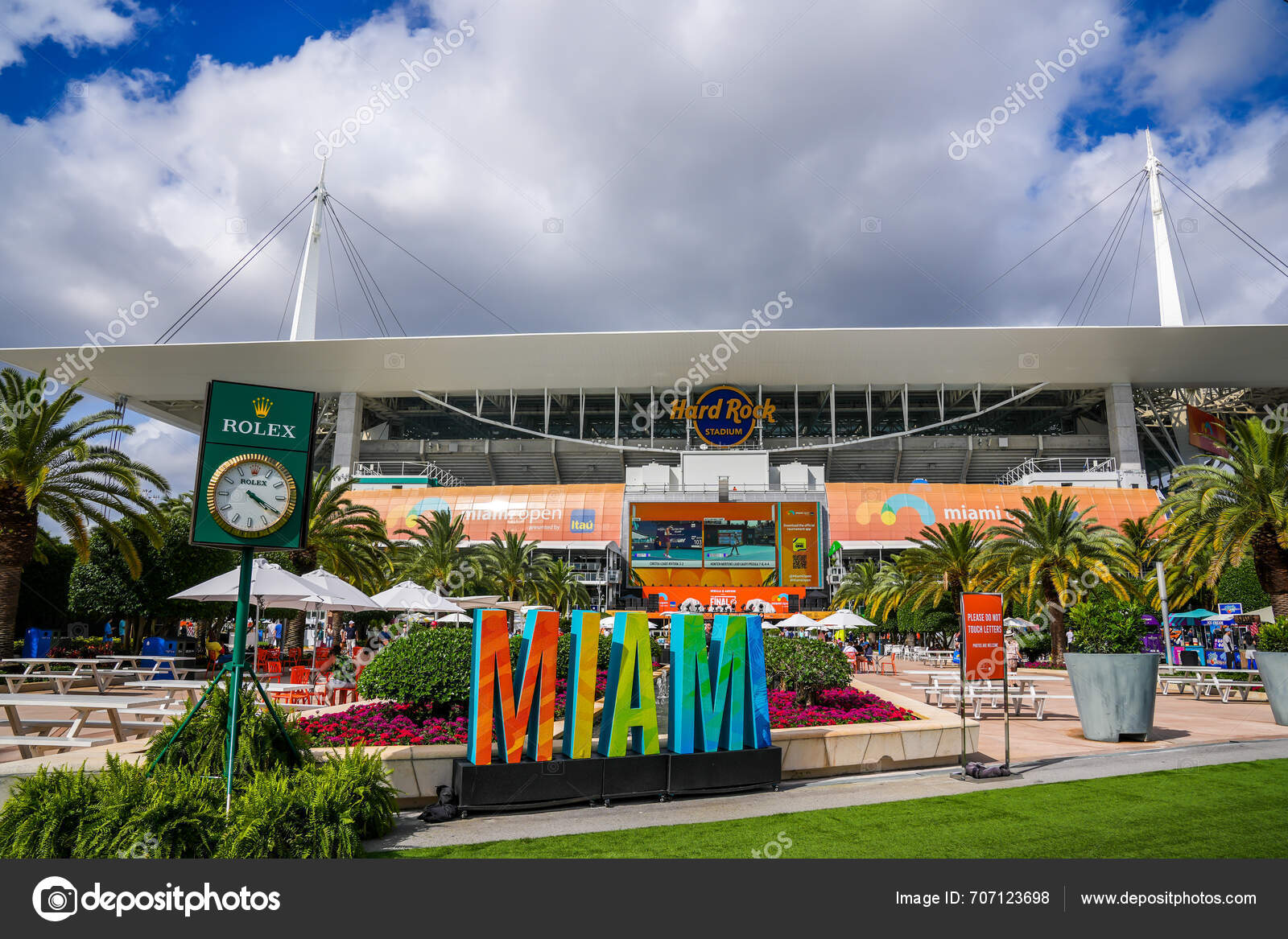 Miami Gardens Florida March 2023 Hard Rock Stadium 2023 Miami — Stock ...