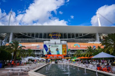 MIAMI GARDENS, FLORIDA - 31 Mart 2023: Miami Açık, Miami Gardens, Florida