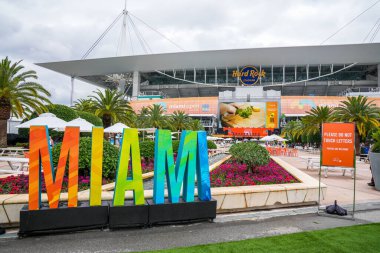 MIAMI GARDENS, FLORIDA - 30 Mart 2023: Miami Açık, Miami Gardens, Florida