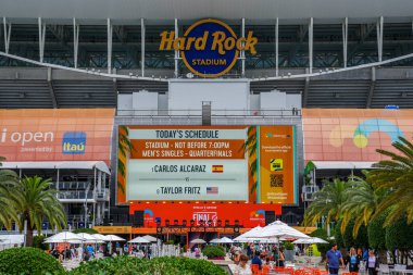 MIAMI GARDENS, FLORIDA - 30 Mart 2023: Miami Açık, Miami Gardens, Florida