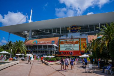 MIAMI GARDENS, FLORIDA - 30 Mart 2023: Miami Açık, Miami Gardens, Florida