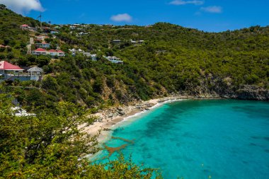 Deniz kabuğu sahili, St. Barts, Fransız Batı Hint Adaları