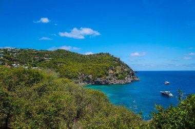 Deniz kabuğu sahili, St. Barts, Fransız Batı Hint Adaları