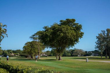 CORAL GABLES, FLORIDA - 12 Şubat 2024: Coral Gables, Florida 'daki Biltmore Golf Sahası.
