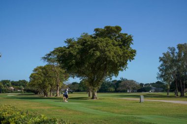 CORAL GABLES, FLORIDA - 12 Şubat 2024: Coral Gables, Florida 'daki Biltmore Golf Sahası.