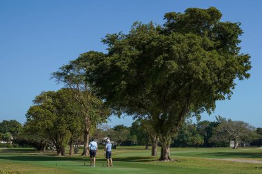 CORAL GABLES, FLORIDA - 12 Şubat 2024: Coral Gables, Florida 'daki Biltmore Golf Sahası.