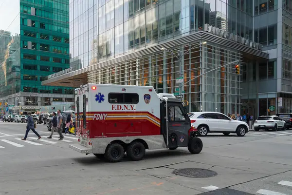 stock image NEW YORK - MAY 23, 2023: The FDNY Alternative Support Apparatus Polaris 6x6 vehicle in Manhattan. FDNY is the largest combined Fire and EMS provider in the world